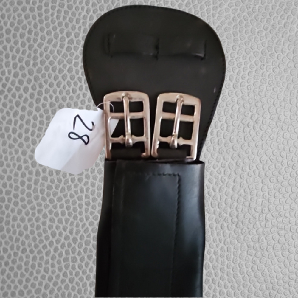 Black Dressage Girth Leather Size 28"